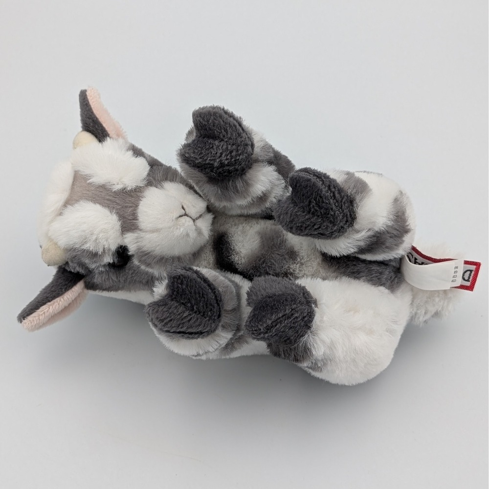 Douglas Lil Handful Baby Goat Grey White Spotted Plush Stuffed Animal Cuddle Toy